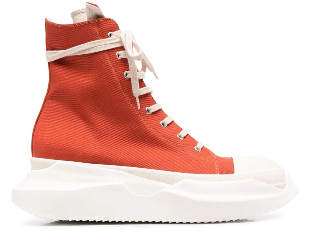 Rick Owens Rick Owens DRKSHDW Abstract High-Top Orange White