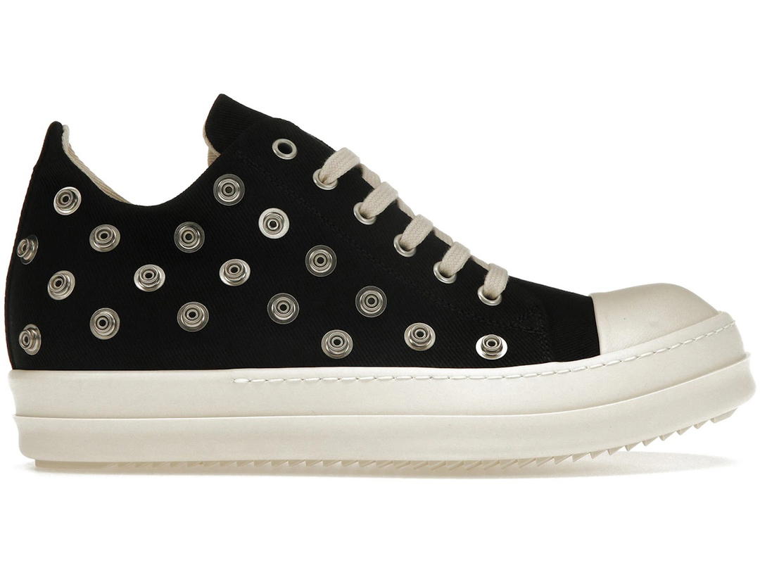 Rick Owens Rick Owens DRKSHDW Low Sneaks Eyelet Black Milk