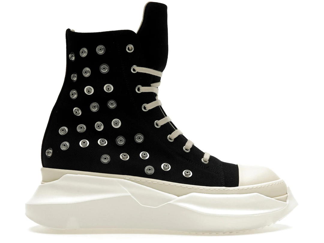 Rick Owens Rick Owens DRKSHDW Abstract Sneaks Studded Eyelets Black Milk