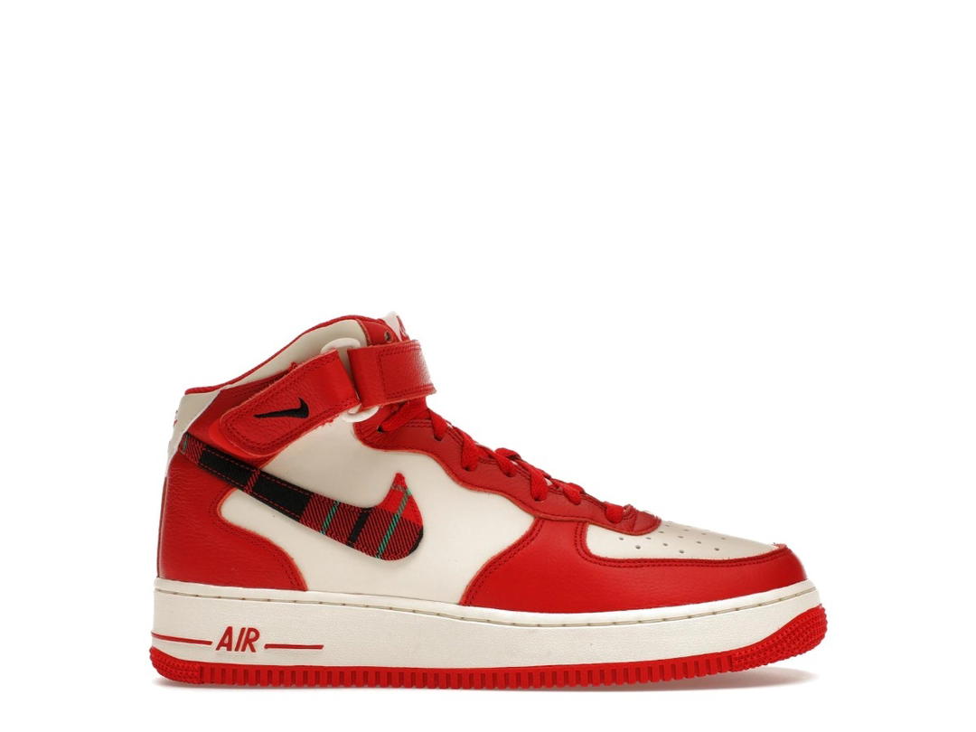 Nike Nike Air Force 1 Mid '07 LX Plaid Cream Red