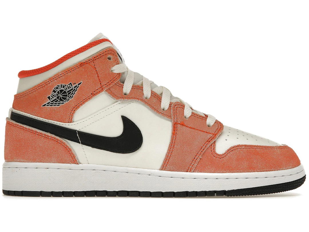 Jordan Jordan 1 Mid SE Orange Suede (GS)