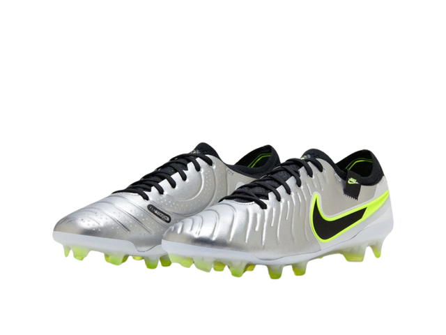 Nike Nike Tiempo Legend 10 Elite Fg Metallic Silver Volt Black - view 3