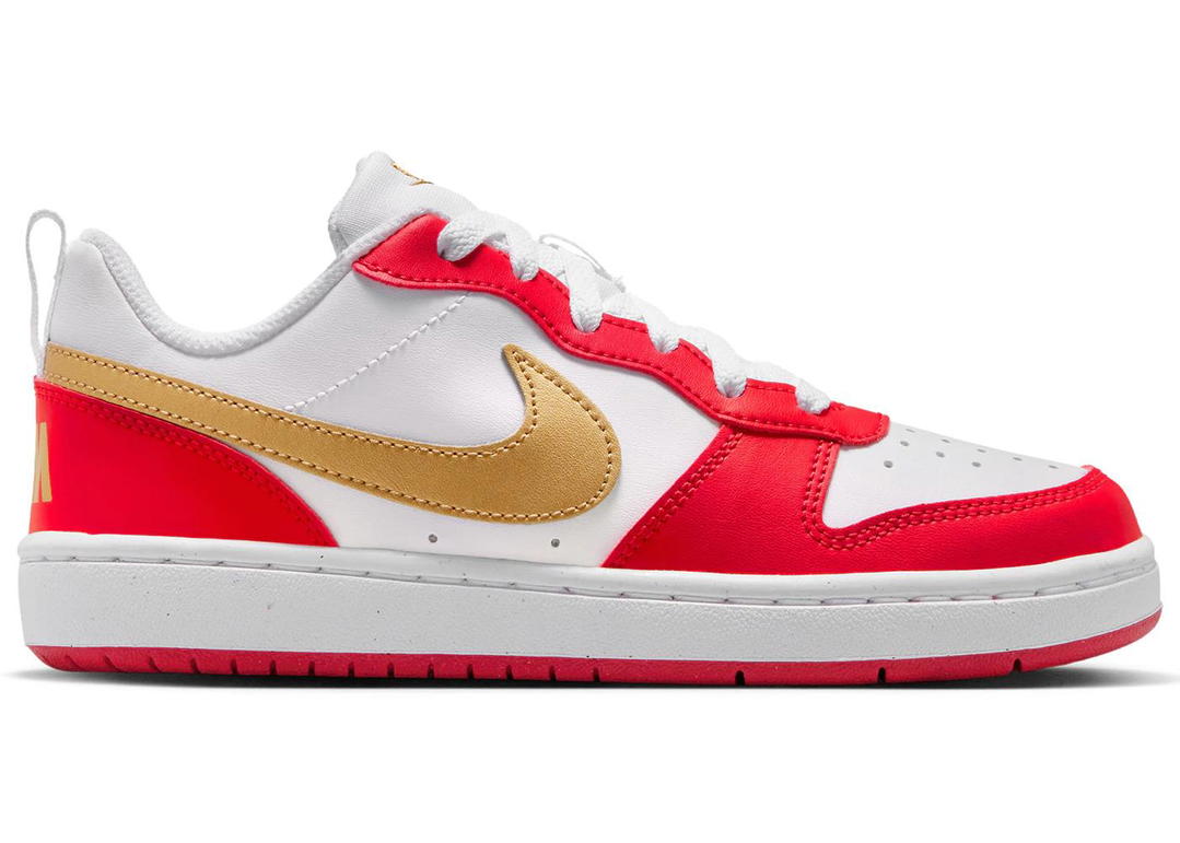 Nike Nike Court Borough Low Recraft White University Red Gold (GS)