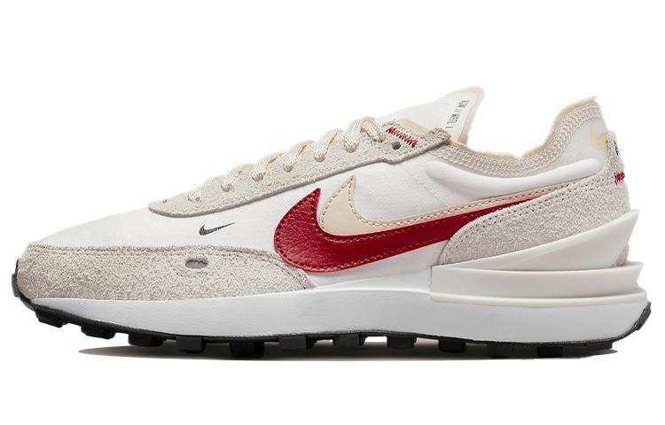 Nike Nike Waffle One Se Sail Pearl White Black Gym Red Women's
