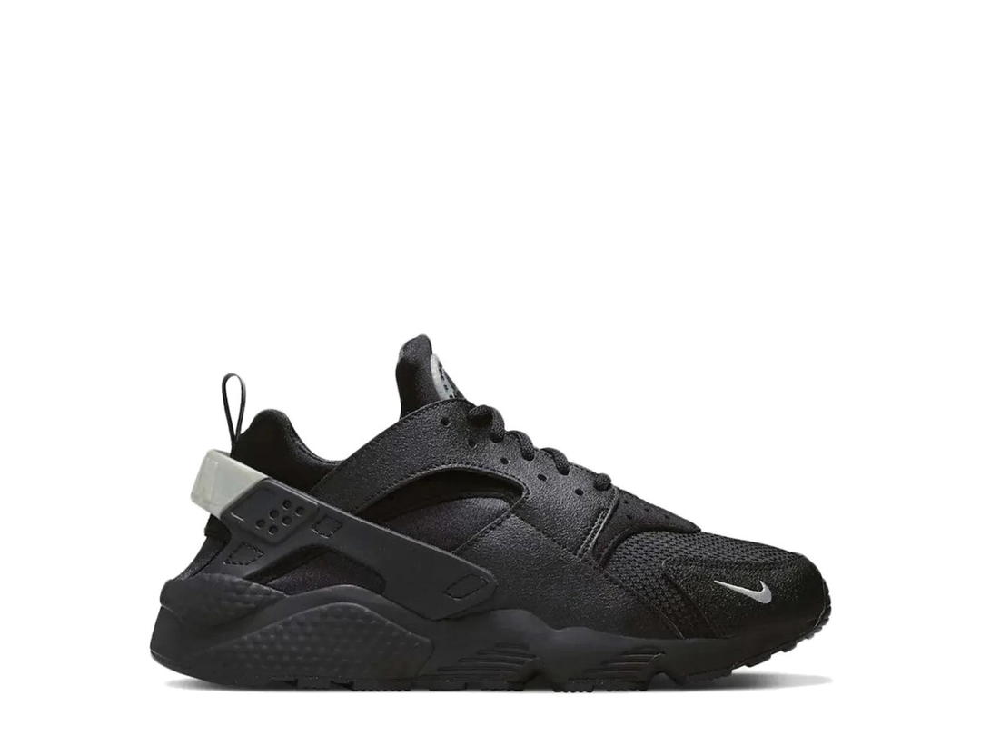 Nike Nike Air Huarache Black Metallic Silver Mini Swoosh