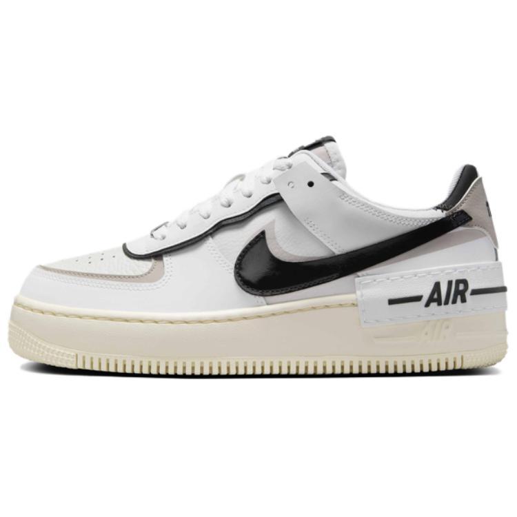 Nike Nike AF1 Shadow Anti Slip Wear Resistant Low Top Skateboard Shoes Women's White Black
