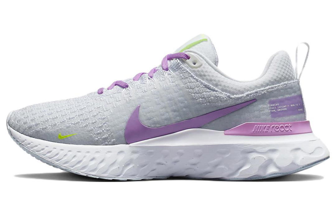 Nike Nike React Infinity Run Flyknit 3 'Grey Rush Fuchsia' Women's