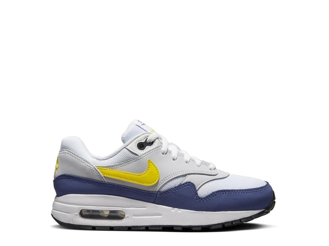 Nike Nike Air Max 1 White Blue Recall Pure Platinum Tour Yellow (GS)