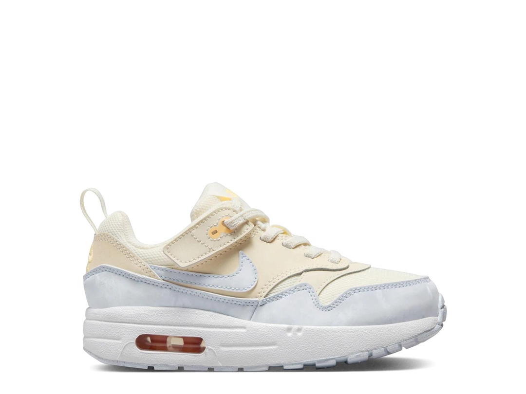 Nike Nike Air Max 1 EasyOn Pale Ivory Melon Tint White Football Grey (PS)