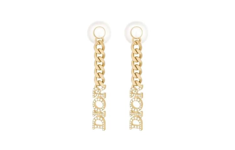 Dior Dior Metal Earrings Women's Gold