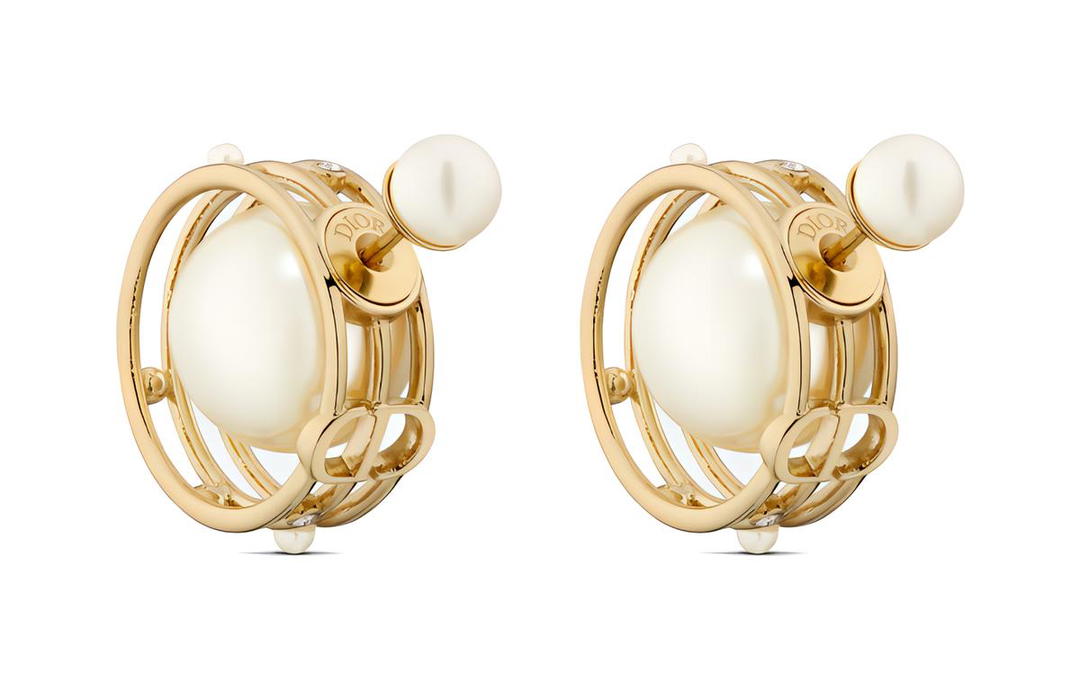 Dior Dior Metal Earrings Women's Gold