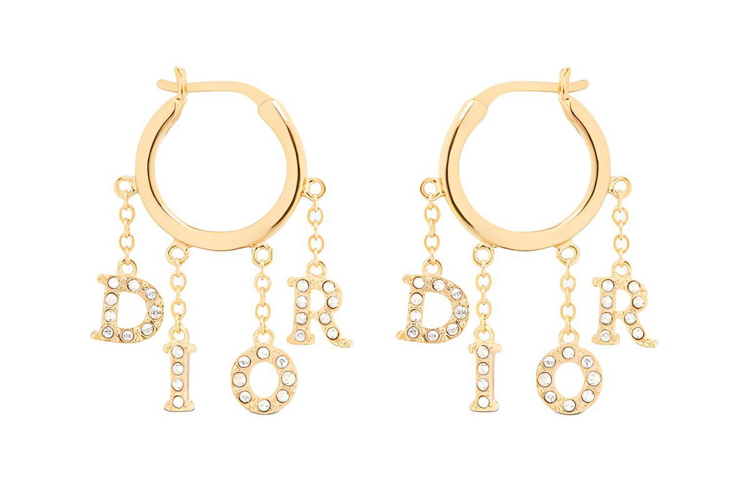 Dior Dior 10's Logo lettering Earrings