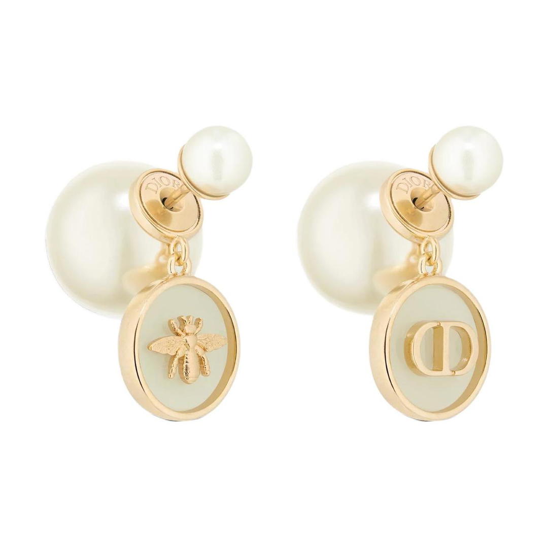 Dior Dior Metal Earrings Women's Gold