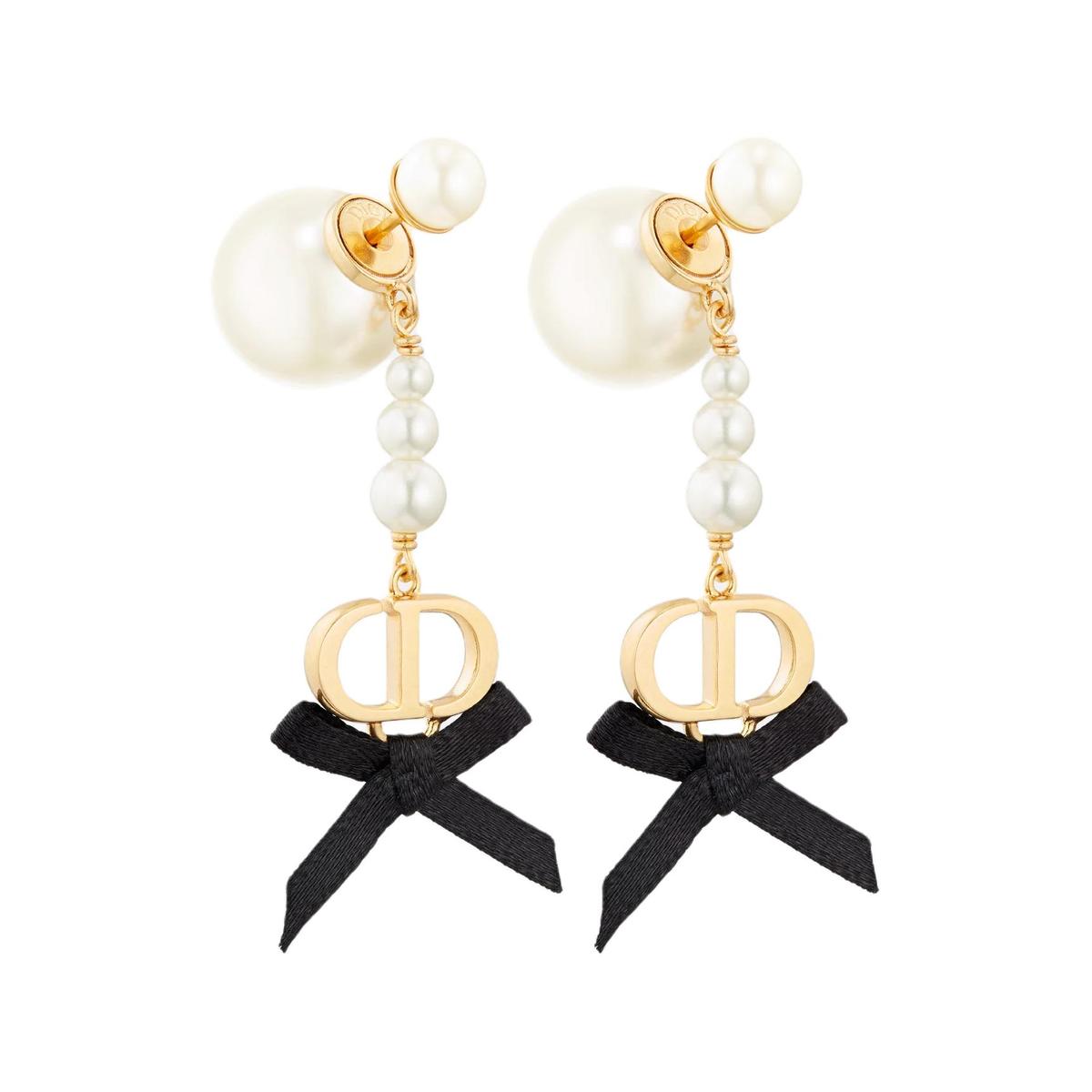 Dior Dior Metal Earrings Women's Gold