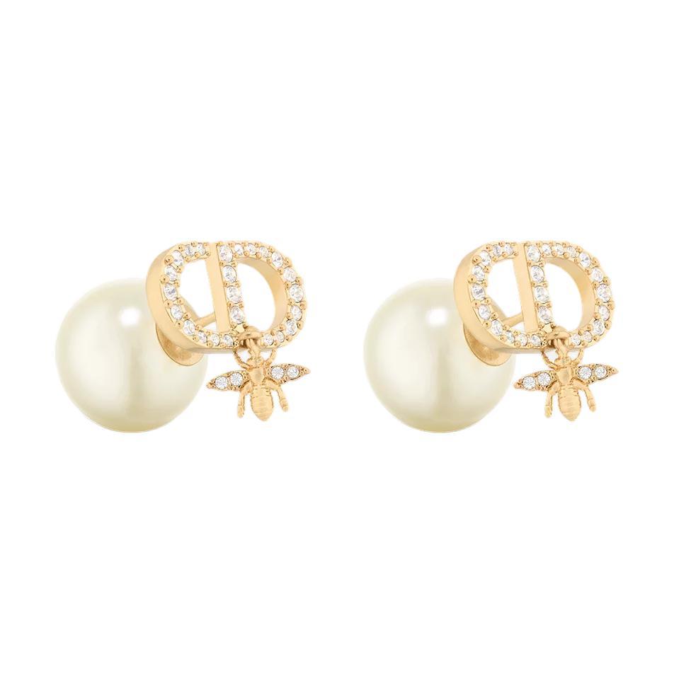 Dior Dior Metal Earrings Women's Gold