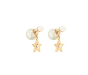 Buy Dior Tribales Earrings In Gold-Finish Metal And White Resin Pearls Gold at Sasom – Authentic and Ready to Ship