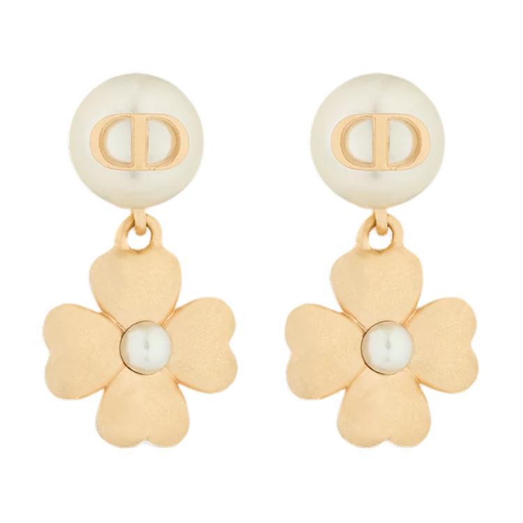Dior Dior Metal Earrings Women's Gold