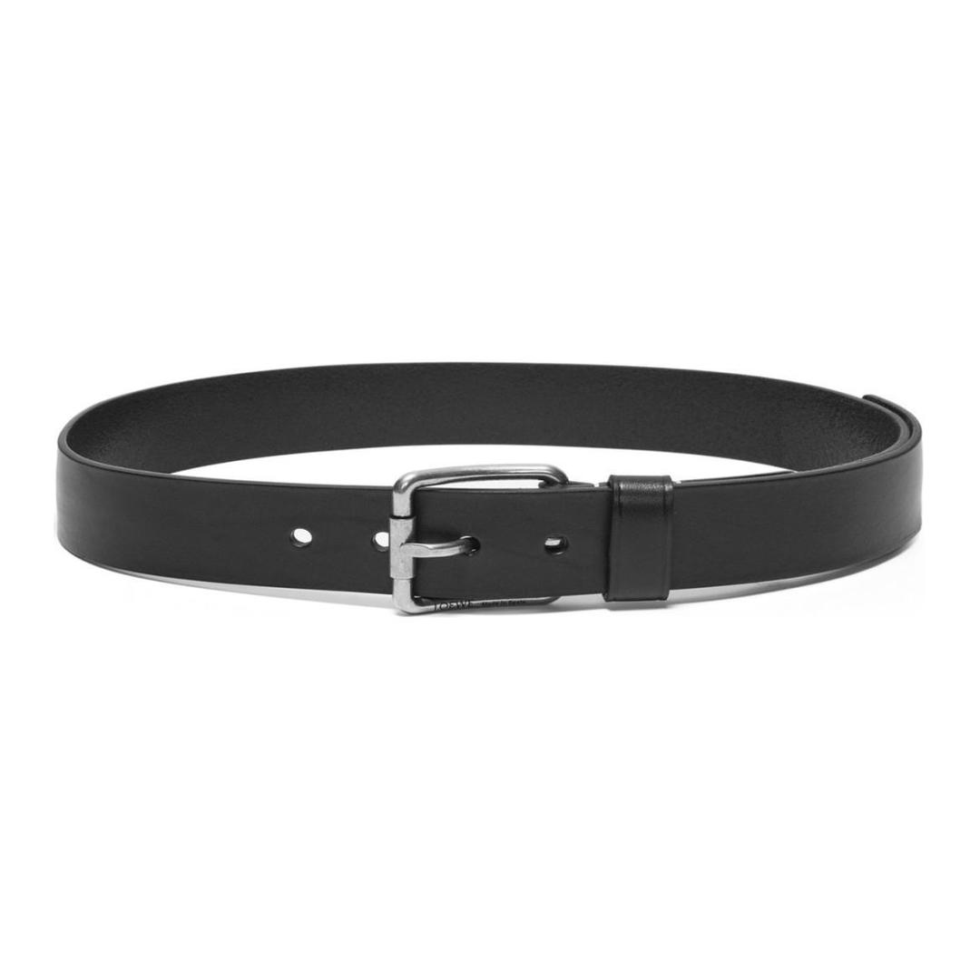 Loewe Loewe Calfskin Leather Belts Men's Black Width 4cm