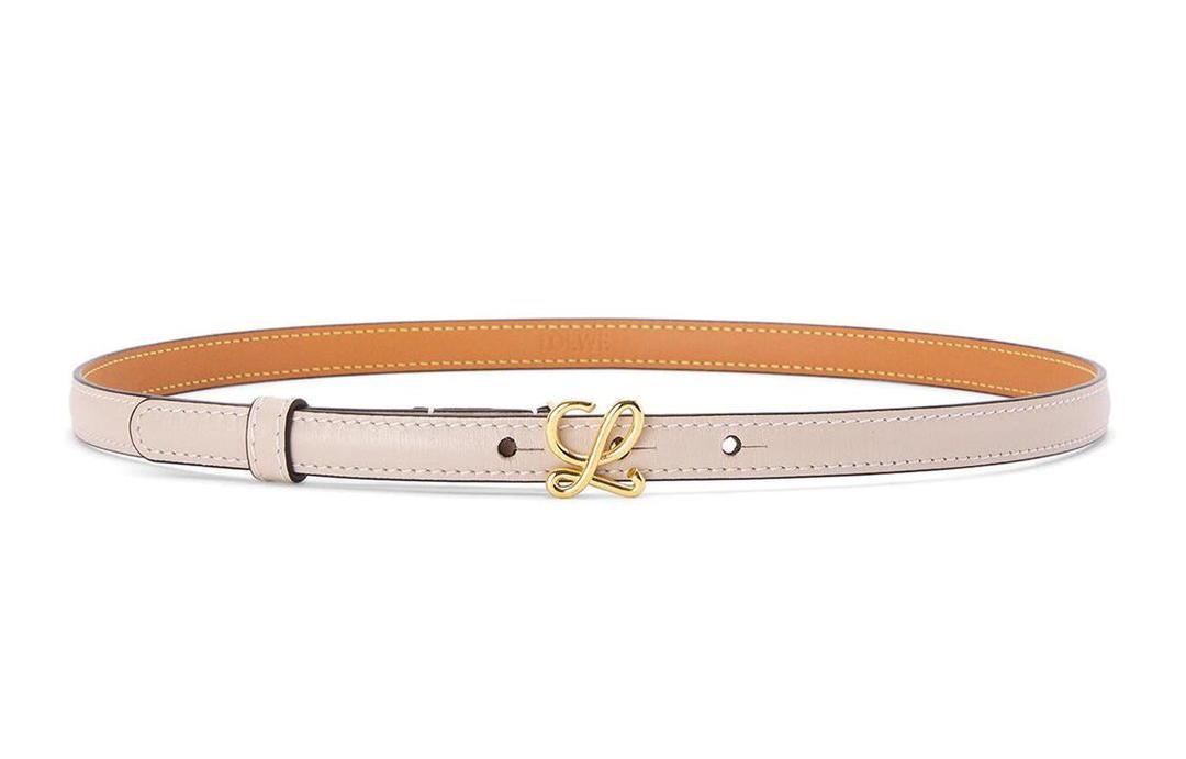 Loewe Loewe Leather Belts Women's Light Oat/Gold