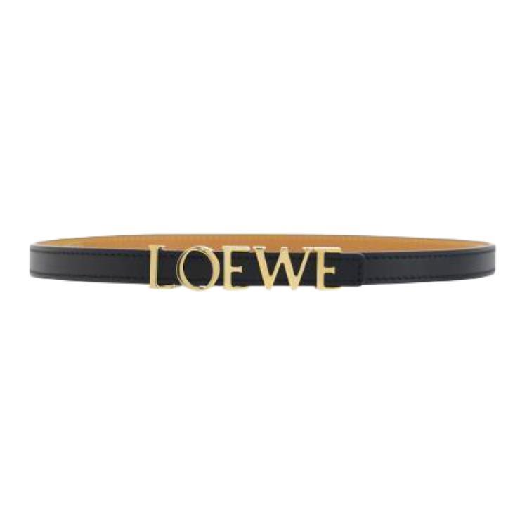 Loewe Logo Lettering Buckle Belt