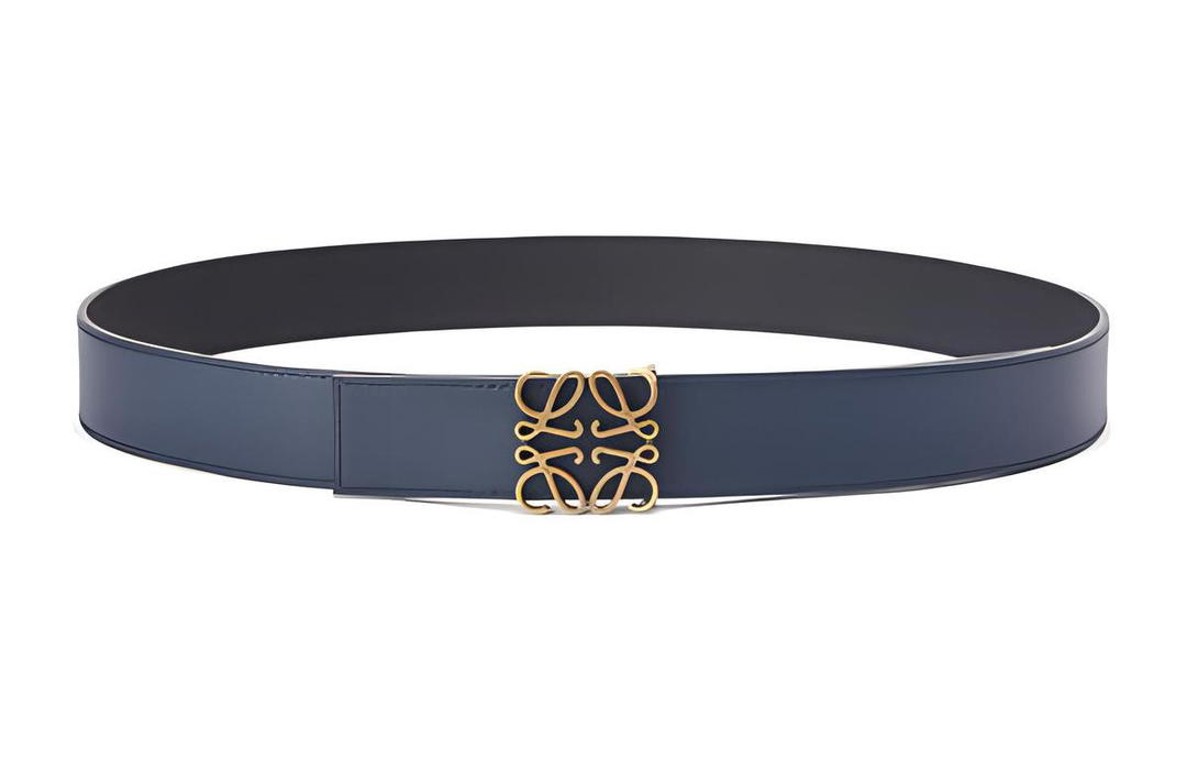 Loewe Loewe Leather Belts Men Blue