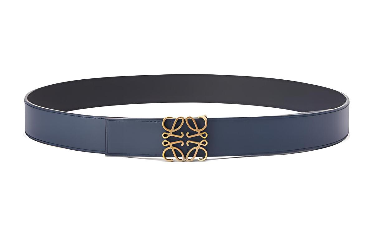 Loewe Loewe Leather Belts Men Blue