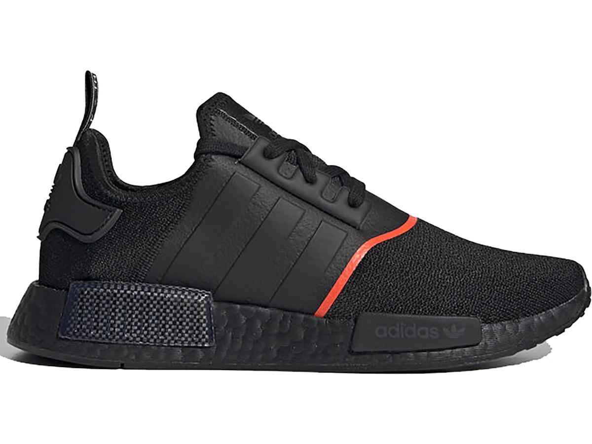 adidas adidas NMD R1 Core Black Solar Red Line