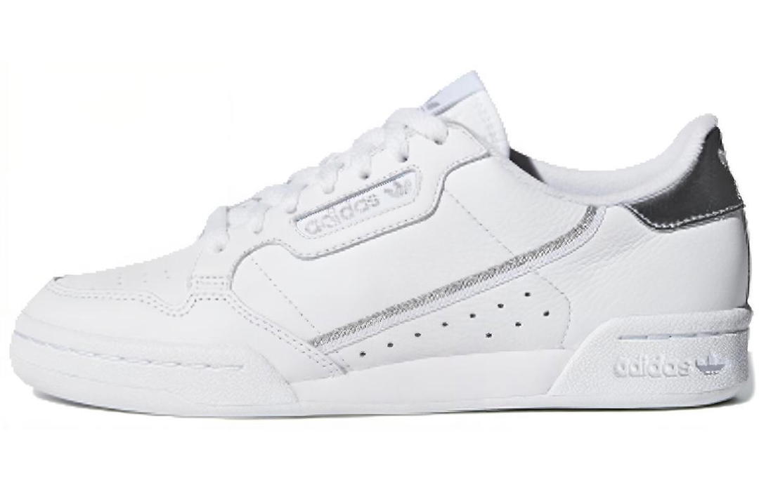 adidas Adidas Originals Continental 80 Cloud White Silver Metallic Women's