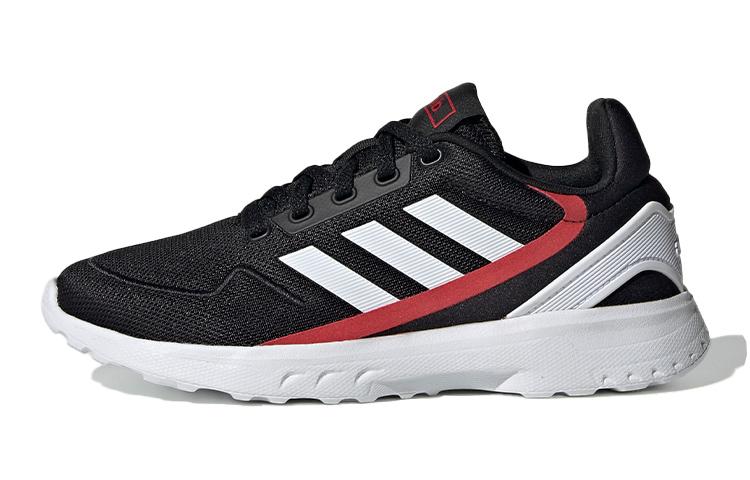 adidas Adidas Neo Nebula Ted K Fashion Patchwork Breathable Low Top Kids' Running Shoes Black Red White Kids'