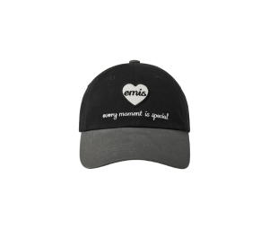 Buy Emis Heart Wappen Tone On Tone Ball Cap Black at Sasom – Authentic and Ready to Ship
