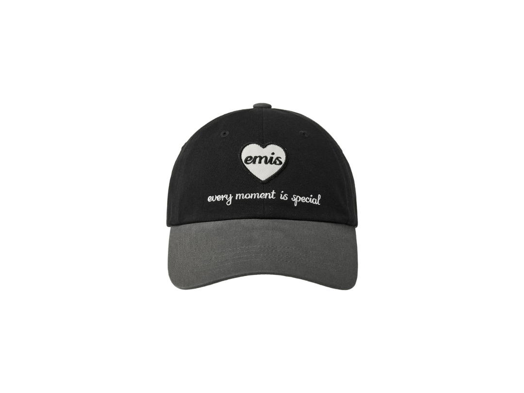 Emis Emis Heart Wappen Tone On Tone Ball Cap Black