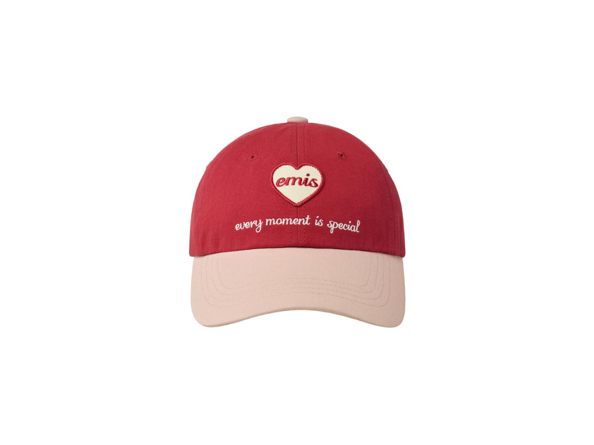 Emis Emis Heart Wappen Tone On Tone Ball Cap Red