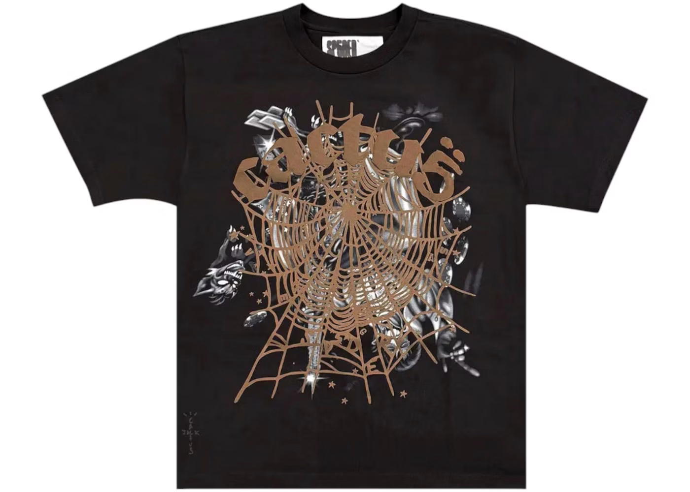 Sp5der Sp5der x Travis Scott Cactus Jack Airbrush T-shirt Black