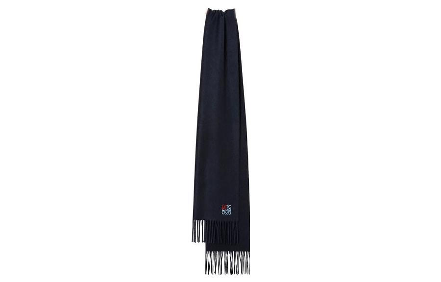 Loewe Loewe Knit Scarves Unisex Dark Blue