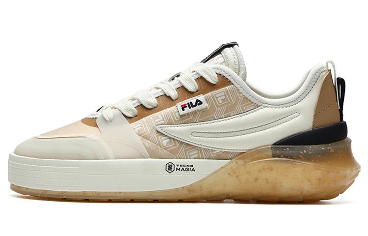 Fila FILA Mixa Retro Casual Skateboarding Shoes Cream Yellow