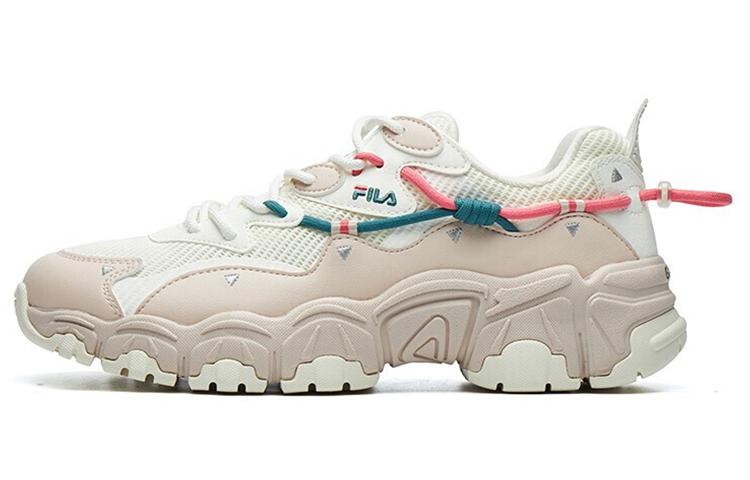 Fila FILA Cat Claw 2.0 Cushioning Anti Slip Wear Resistant Breathability Low Top Chunky Sneakers Women's Off White