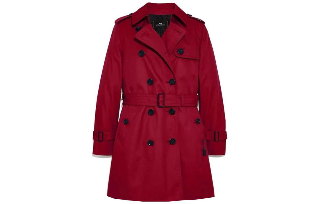 Coach Coach SS21 Trench Coat Women's Red