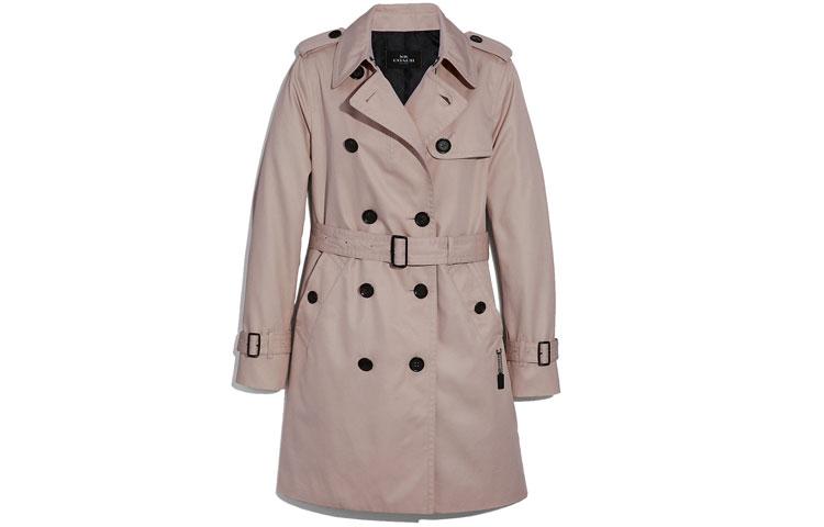 Coach Coach Trench Coats Women's Pink