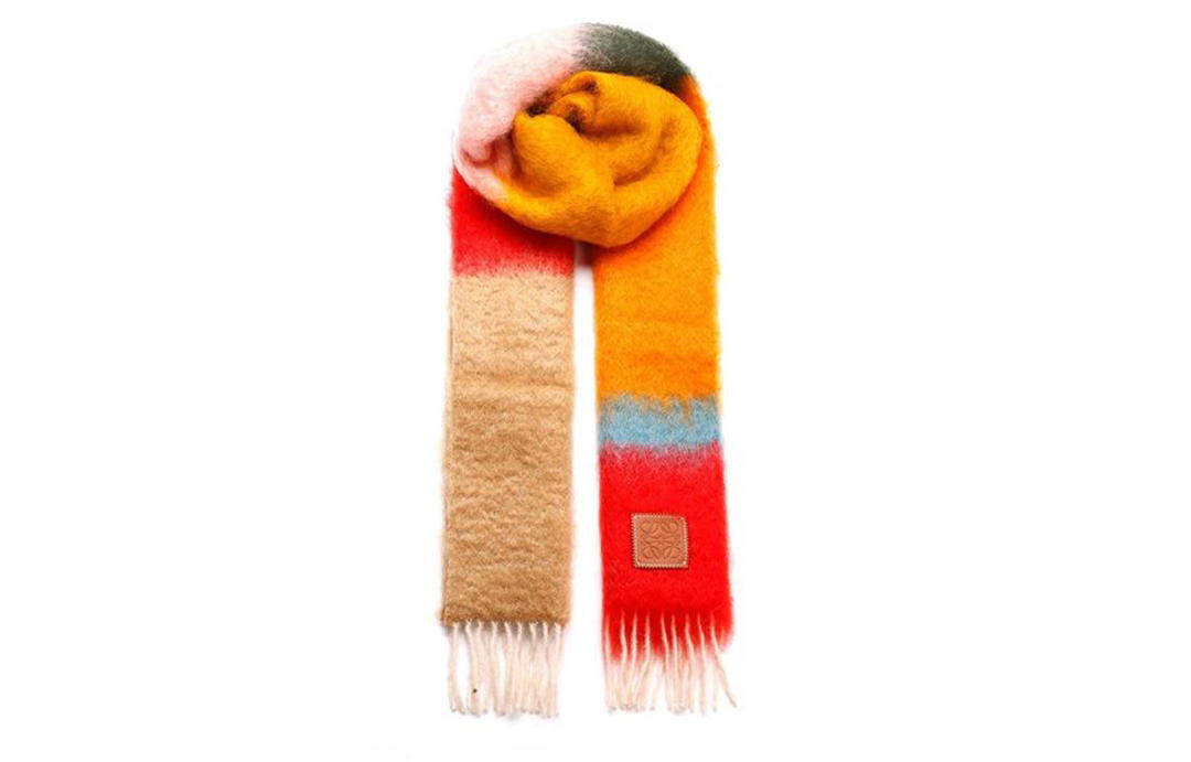 Loewe Loewe Knit Scarves Women's Rose Pink