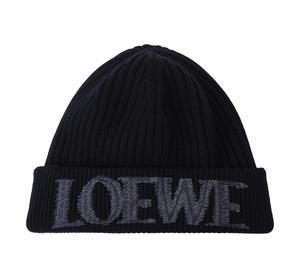 Buy Loewe Logo Embroidered Ribbed-Knit Beanie at Sasom – Authentic and Ready to Ship