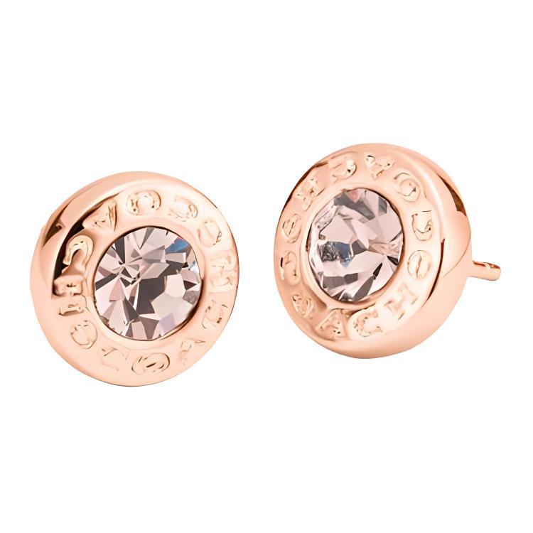 Coach Coach Gold Plated Stud Earrings Women's Rose Gold
