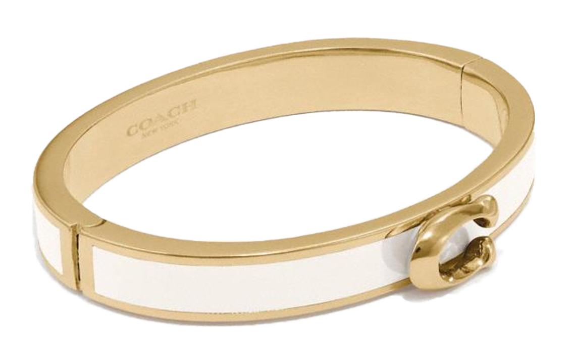 Coach Coach Gold-Plated Bangles Women's White/Gold Color