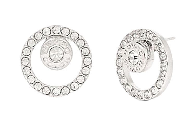 Coach Coach Brass Stud Earrings Women's Silver
