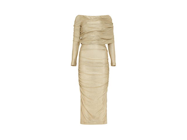 Dolce & Gabbana Dolce Gabbana Long Dress In Lurex Knitgold 70 Vi 30 Pl - view 1