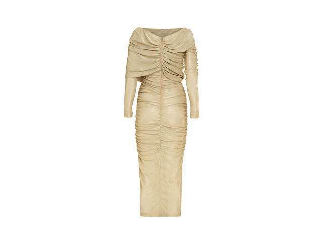 Dolce & Gabbana Dolce Gabbana Long Dress In Lurex Knitgold 70 Vi 30 Pl - view 2