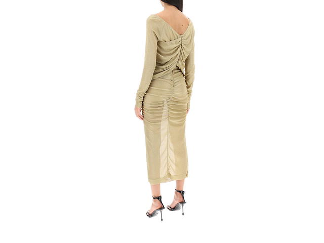 Dolce & Gabbana Dolce Gabbana Long Dress In Lurex Knitgold 70 Vi 30 Pl - view 3