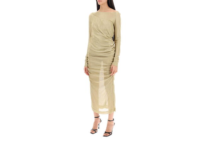 Dolce & Gabbana Dolce Gabbana Long Dress In Lurex Knitgold 70 Vi 30 Pl - view 4