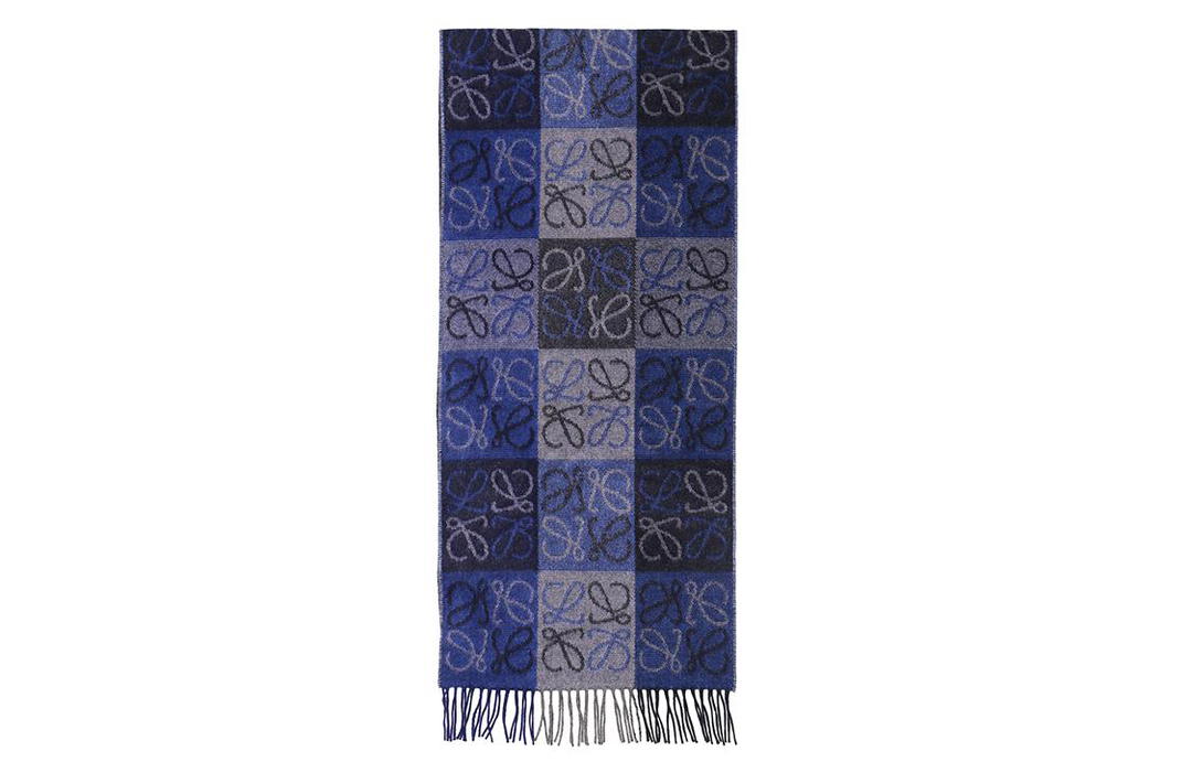 Loewe Loewe Knit Scarves Women's Blue