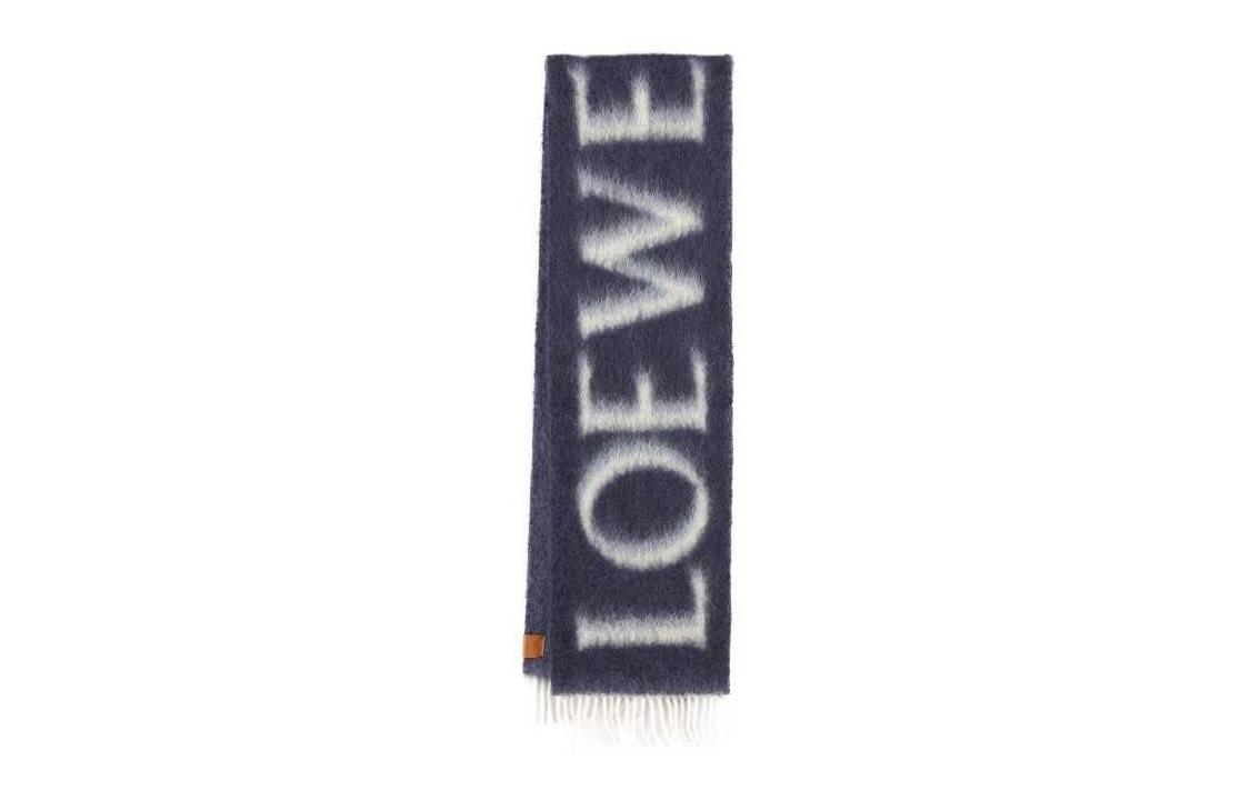 Loewe Loewe Knit Scarves Women's Blue
