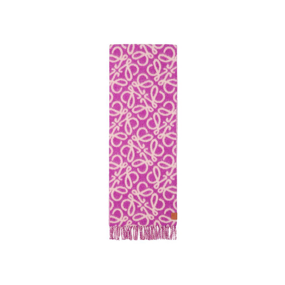 Loewe Loewe Knit Scarves Women's Rose Red